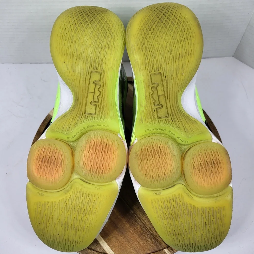 Nike LeBron Witness 5 Lime Glow Bright Mango Mens 11 CQ9380-300 Basketball Shoes